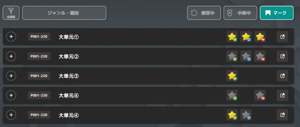 努力を評価する三ツ星システム