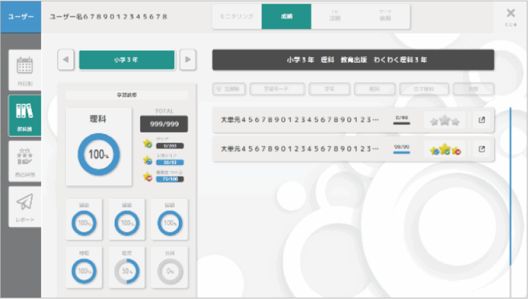 成績一元管理画面