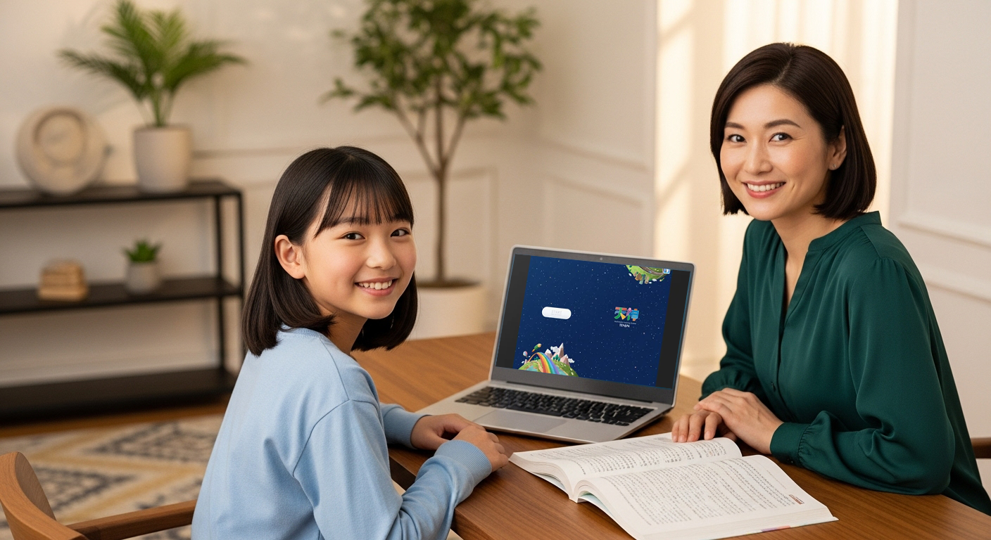 天神タブレット学習イメージ